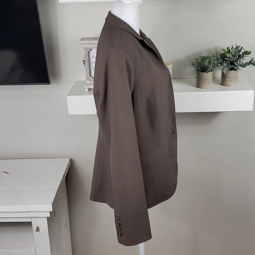 The Limited Long Sleeve Blazer One Button Front Closure